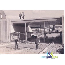 Lobith 04-1974 Bouw tunnel -Transeedijk-Komstraat (11)